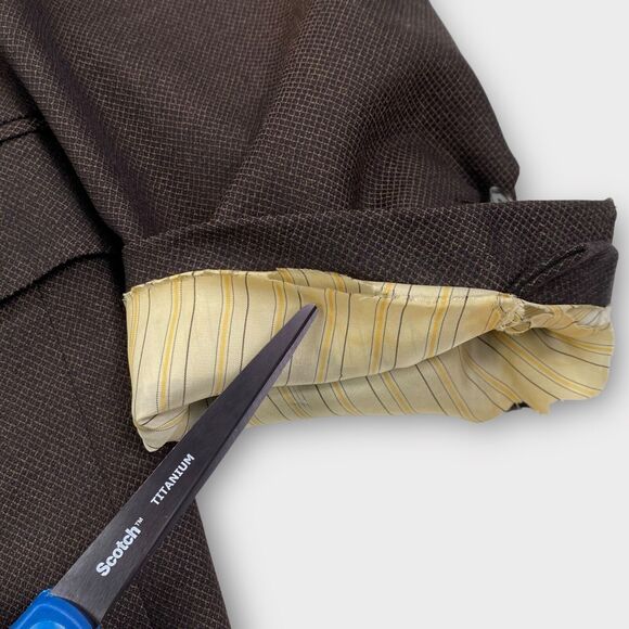 Ermenegildo Zegna Blazer Mens 48R Trofeo Roma Textured Brown Sport Jacket Vented - Picture 14 of 15